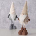 Figur Wichtel Erik 2fs. H38cm beige/grau